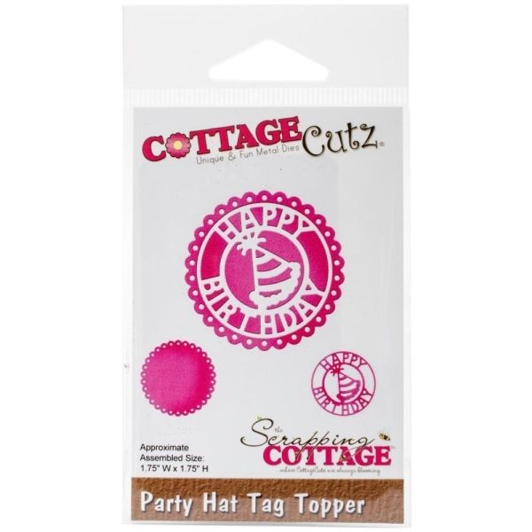 Cottage Cutz Die Party Hat Tag Topper