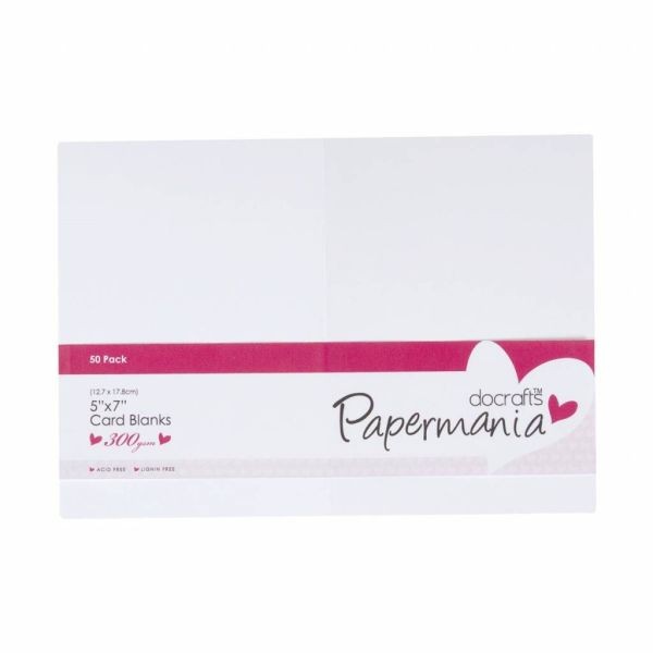 Papermania Cards & Envelopes 5x7 White
