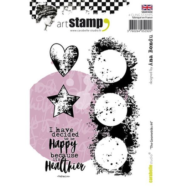 Carabelle Studio Tampon Art Stamp A6 The Geometrics No. 4