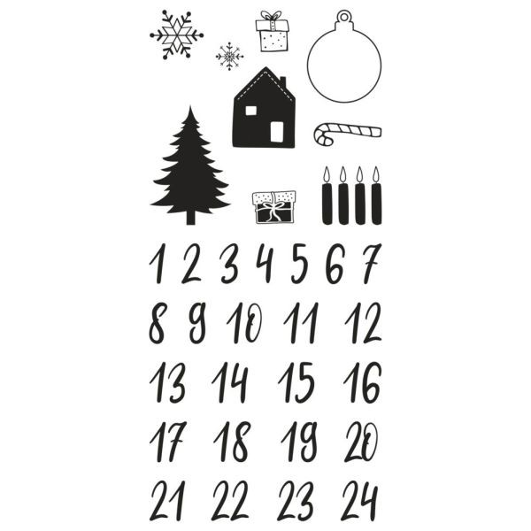 Rayher Clearstamps Adventskalender Classic