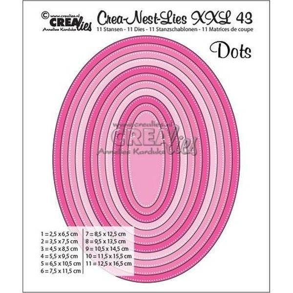 CreaLies Crea-Nest-Lies XXL No. 43 Ovals w/Dots