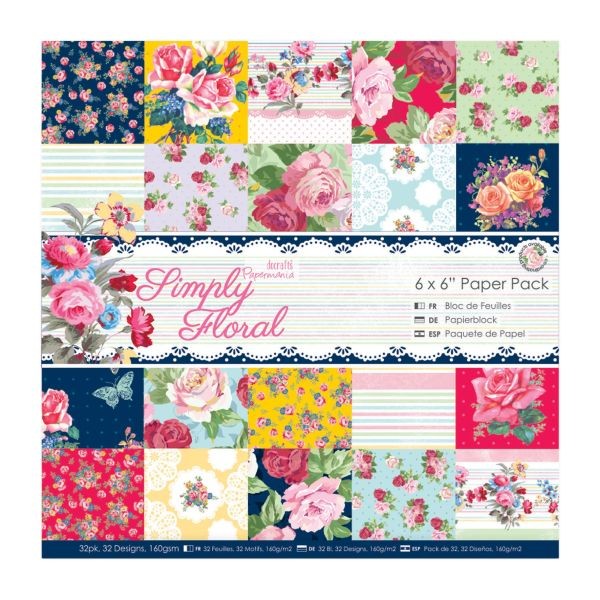 Papermania Simply Floral Paperpack 6x6