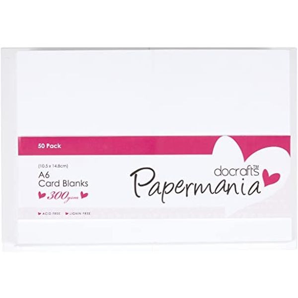 Papermania Cards & Envelopes A6 White