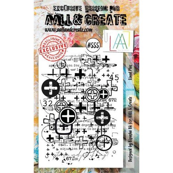 AALL & Create Clearstamps A6 No. 555 Lined Plus