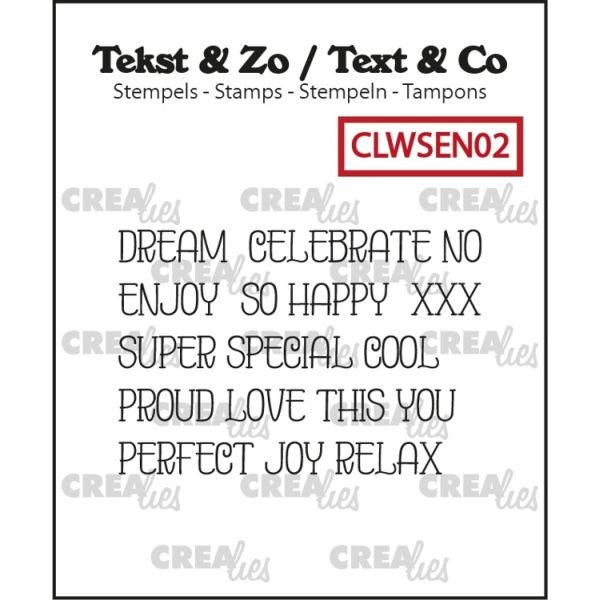 CreaLies Text & Co Clearstamps No. 02 Dream