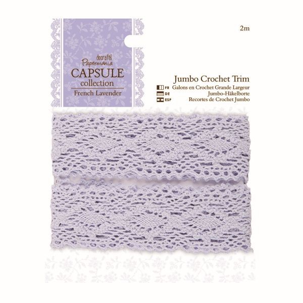 Papermania Capsule French Lavender Jumbo Crochet Trim