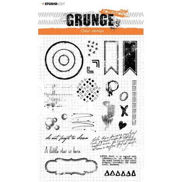 Studio Light Grunge Collection Clearstamps A5 No. 105