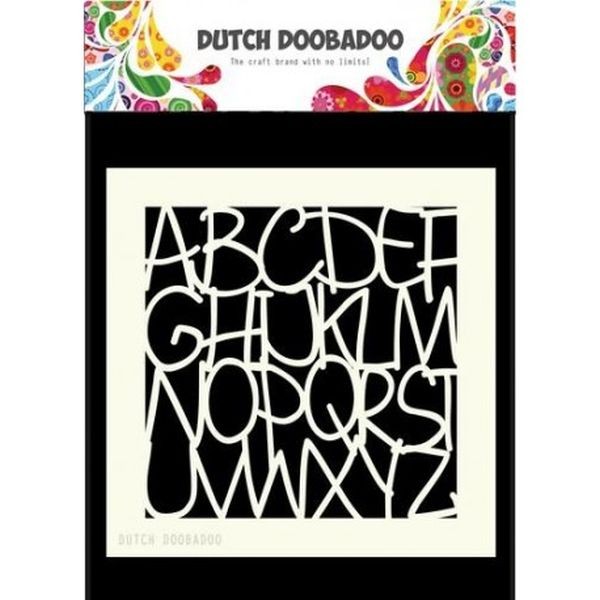 Dutch Doobadoo Mask Stencil 6x6 Alphabet
