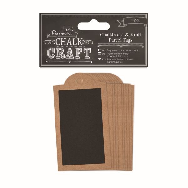 Papermania Chalk Kraft Chalkboard & Kraft Parcel Tags