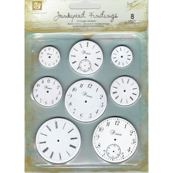 Prima Marketing Junkyard Findings Clock Faces