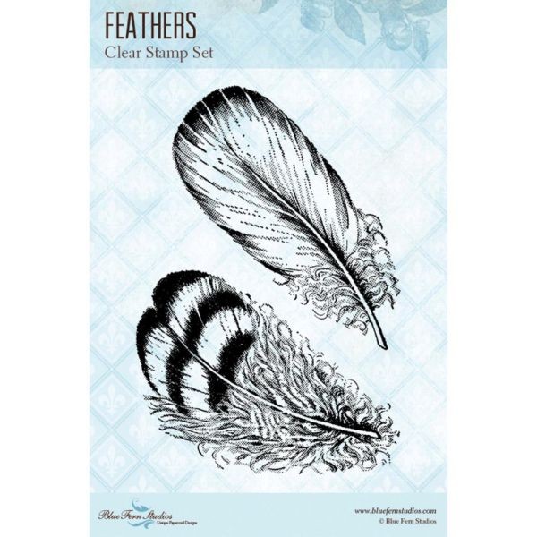 Blue Fern Studios Clearstamps Feathers