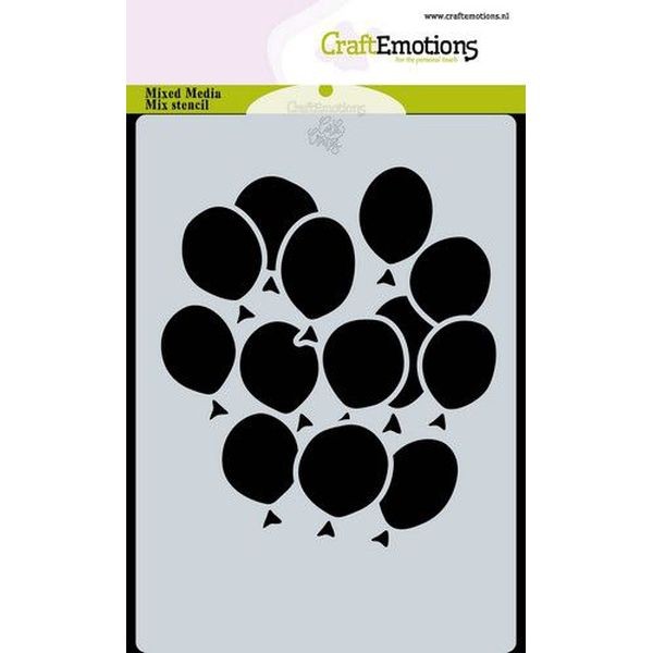 Craft Emotions Stencil A6 Balloons