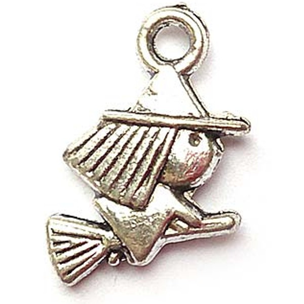 Metal Charms-Set (10) Witch