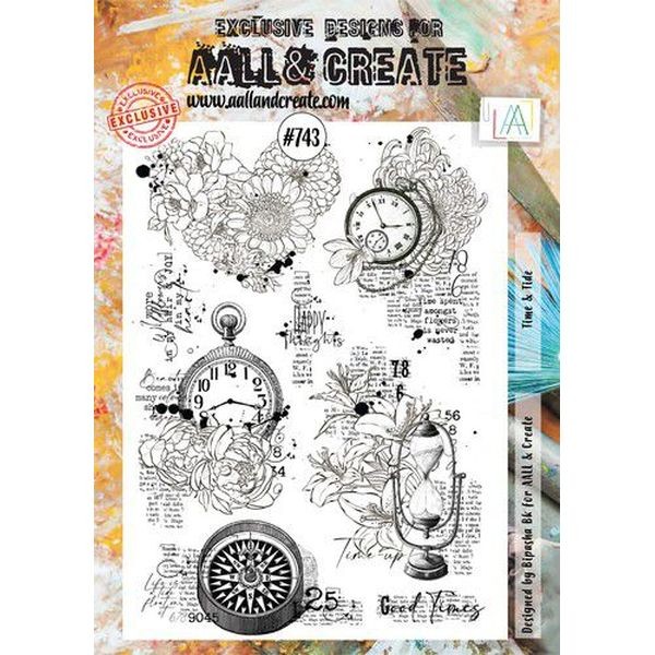 AALL & Create Clearstamps A4 No. 743 Time & Tide