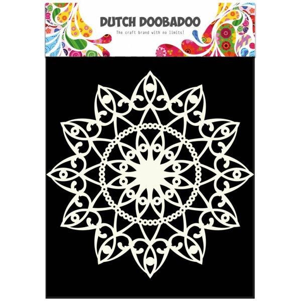 Dutch Doobadoo Mask Stencil A4 Circle Mandala
