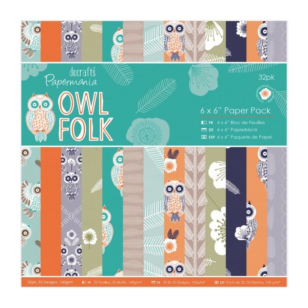 Papermania Owl Folk Paperpack 6x6