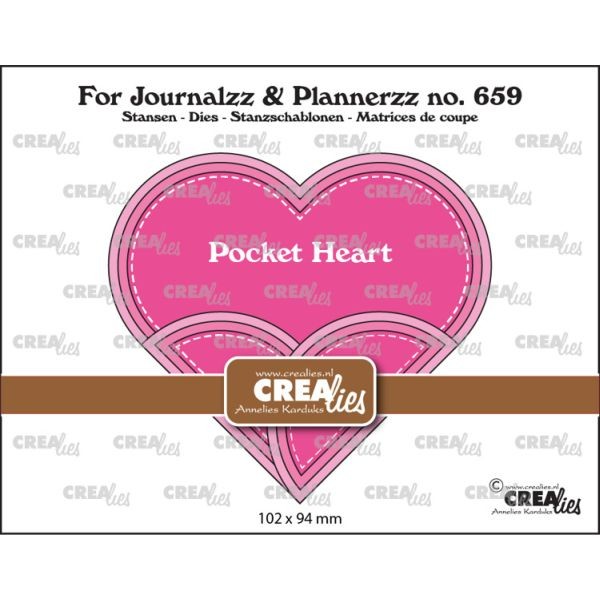 CreaLies Journalzz & Plannerzz Pocket Heart