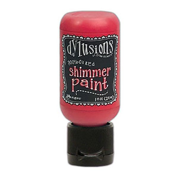 Dylusions Shimmer Paint Flip Cap Postbox Red