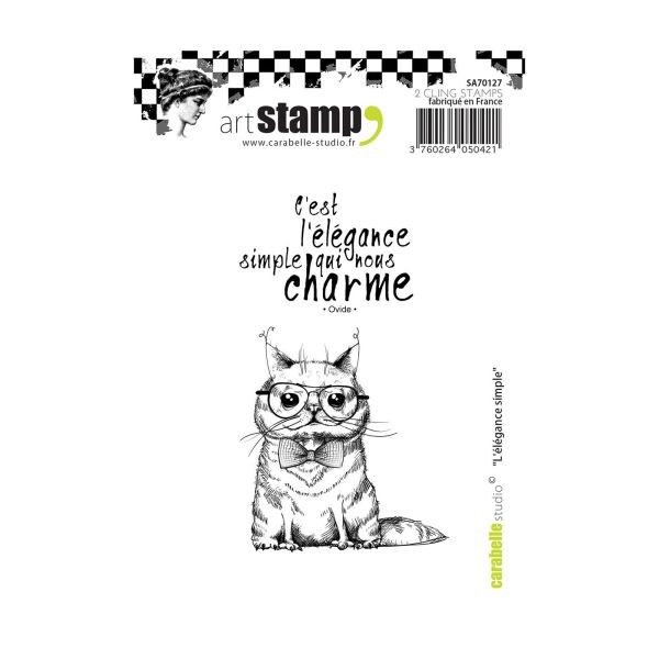 Carabelle Studio Tampon Art Stamp A7 L´Élégance Simple
