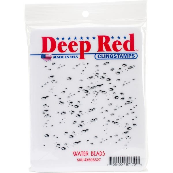 Deep Red Stamps Water Beads