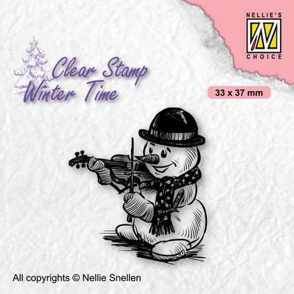 Nellie´s Choice Winter Time Clearstamp - Snowman 5