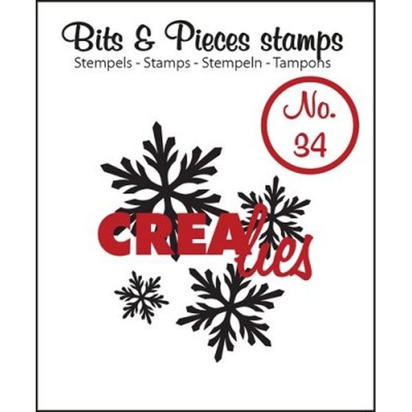 CreaLies Bits & Pieces Clearstamps No. 34 Snowflakes