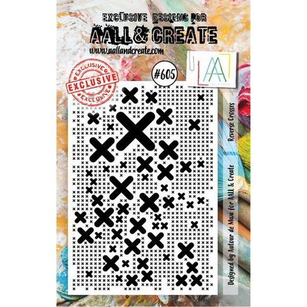 AALL & Create Clearstamps A7 No. 605 Reverse Crosses