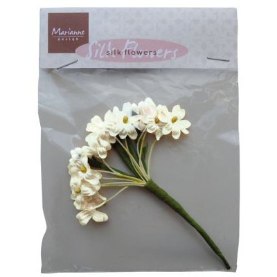 Marianne D Silk Flowers Off White
