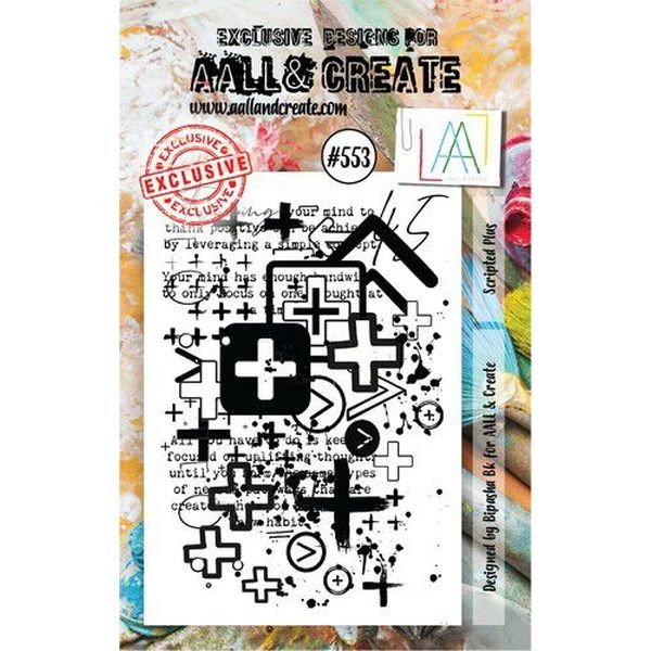 AALL & Create Clearstamps A7 No. 553 Scriptes Plus