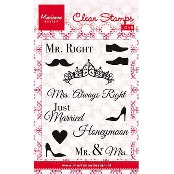 Marianne D Love Clearstamps Mr. & Mrs.