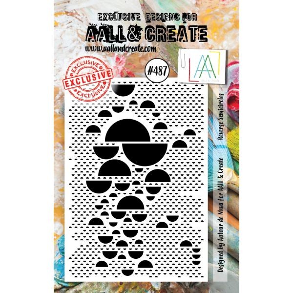 AALL & Create Clearstamps A7 No. 487 Reverse Semicircles