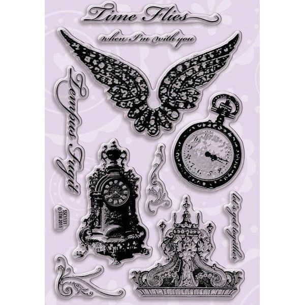 Stampendous Fran´s Clearstamps Time Flies