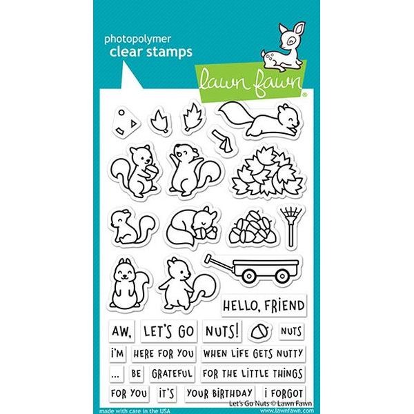 Lawn Fawn Clearstamps 4x6 Let´s go Nuts