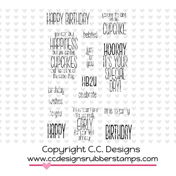 C.C. Designs Rubber Stamps HB2U