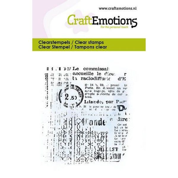 Craft Emotions Clearstamps 6x7 Background Design