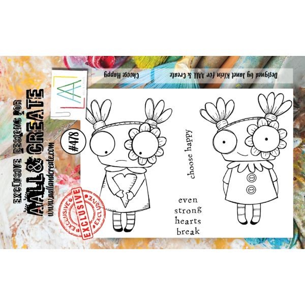 AALL & Create Clearstamps A7 No. 478 Choose Happy