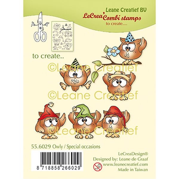 LeaCreadesign Combi-Clearstamps Owly Special Occasions