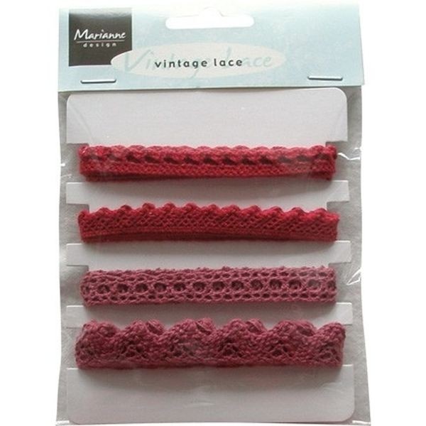 Marianne D Vintage Lace Christmas Red