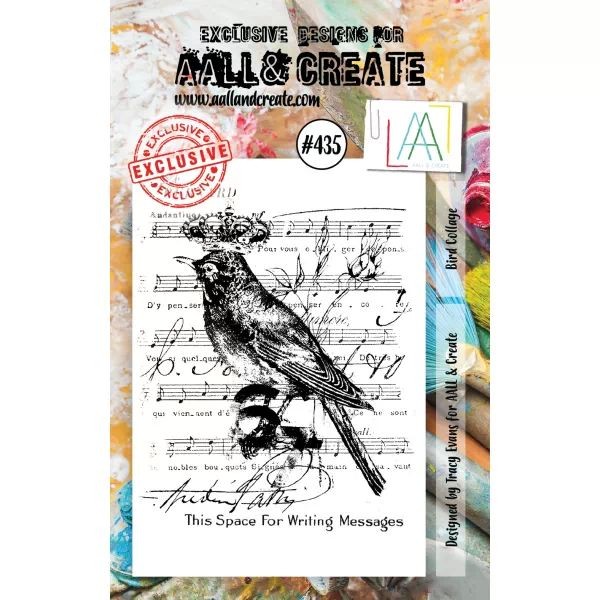AALL & Create Clearstamps A7 No. 435 Bird Collage