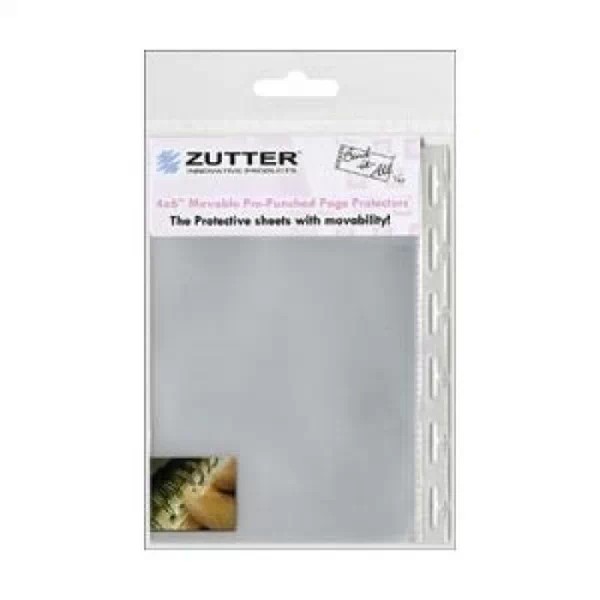Zutter Movable Pre-Punched Page Protectors 4x6