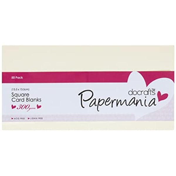 Papermania Cards & Envelopes Square Cream