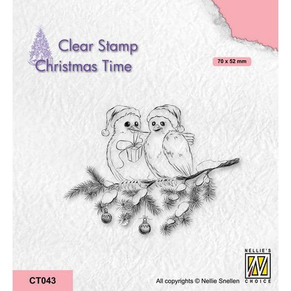 Nellie´s Choice Christmas Time Clearstamp - Birds