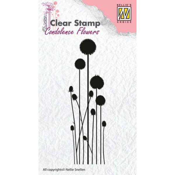 Nellie´s Choice Sympathy Clearstamp Flower III