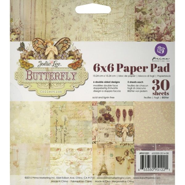 Prima Marketing Butterfly Collection Paper Pad 6x6