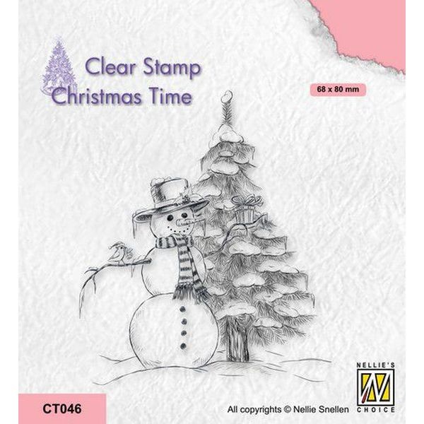 Nellie´s Choice Christmas Time Clearstamp - Snowman