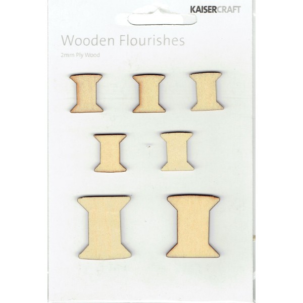 Kaisercraft Wooden Flourishes Spools