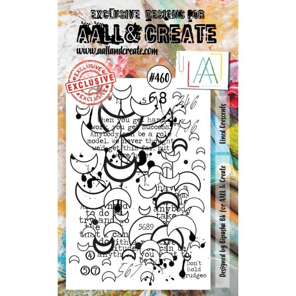AALL & Create Clearstamps A6 No. 460 Lined Crescents