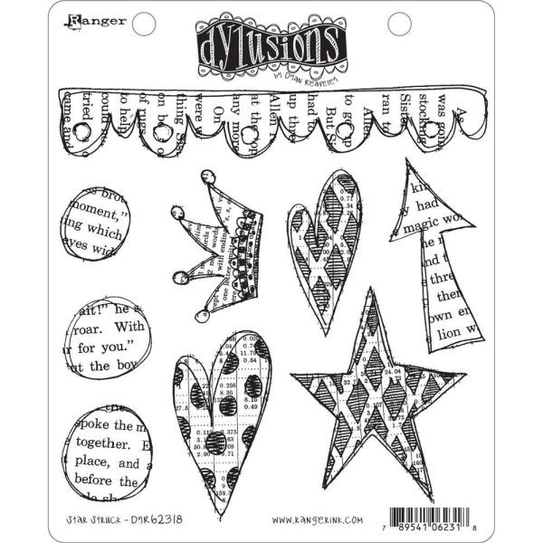 Dylusions Clingstamps Star Struck