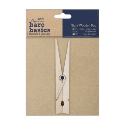 Papermania Bare Basics Wooden Giant Peg 3.5 x 15cm