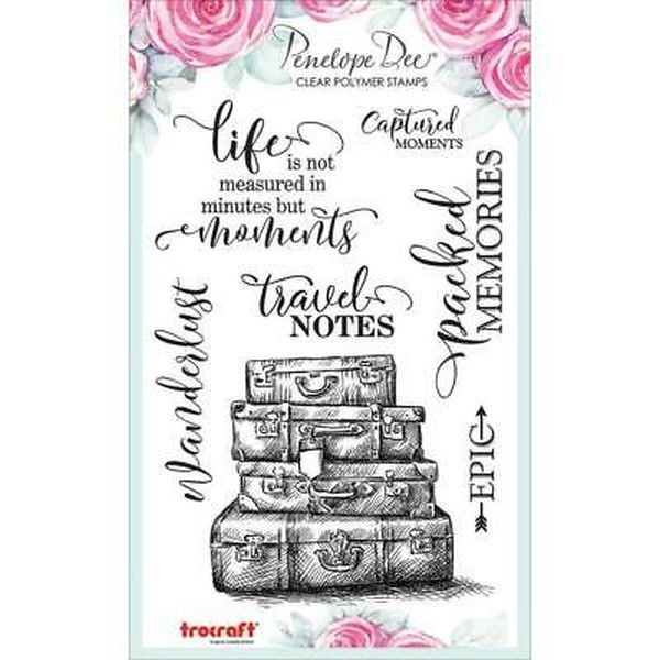 Penelope Dee Clearstamps Travel Suitcase